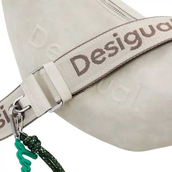 Desigual - Γυναικεία Τσάντα Ώμου Half Logo Zante 25WAXPB3-6006 Μπεζ 25WAXPB3-6006