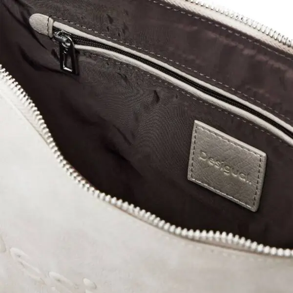 Desigual - Γυναικεία Τσάντα Ώμου Half Logo Zante 25WAXPB3-6006 Μπεζ 25WAXPB3-6006