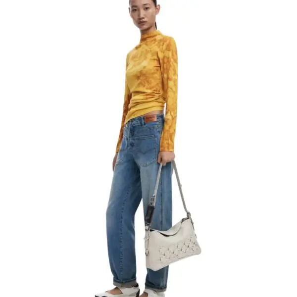 Desigual - Γυναικεία Τσάντα Ώμου New Patch 2 Piedra 25WAXPBR-6006 Μπεζ 25WAXPBR-6006