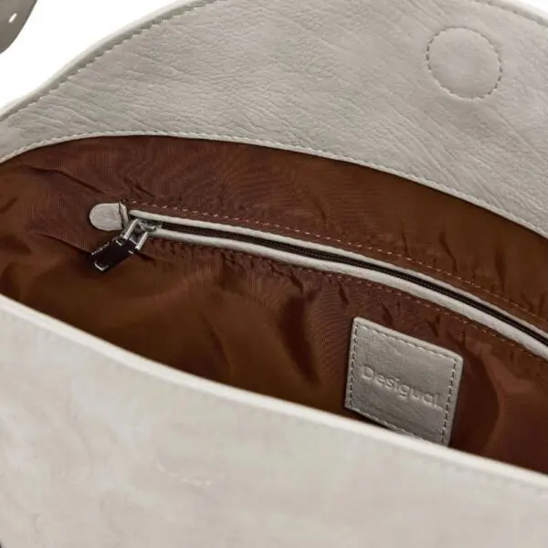 Desigual - Γυναικεία Τσάντα Ώμου New Patch 2 Piedra 25WAXPBR-6006 Μπεζ 25WAXPBR-6006