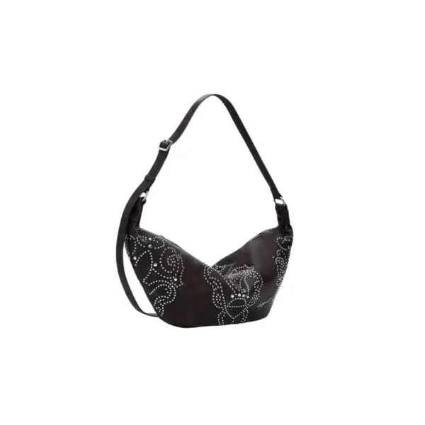 Desigual - Γυναικεία Τσάντα Ώμου Poker Face Munste 25WAXP33-6009 Καφέ 25WAXP33-6009