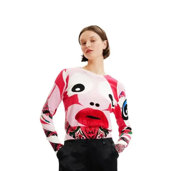 Desigual - Γυναικείο Πουλόβερ 23SWJF20-3049 Πολύχρωμο