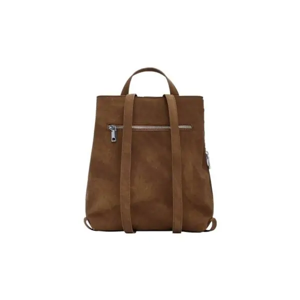 Desigual - Γυναικείο Σακίδιο Πλάτης Yankee Metal Patch Sumy 25WAKP31-6011 Καφέ 25WAKP31-6011