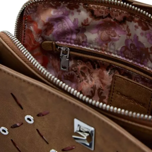 Desigual - Γυναικείο Σακίδιο Πλάτης Yankee Metal Patch Sumy 25WAKP31-6011 Καφέ 25WAKP31-6011