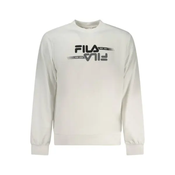 Fila - Ανδρική Μπλούζα Φούτερ Manta FAM1125-10001 Λευκό