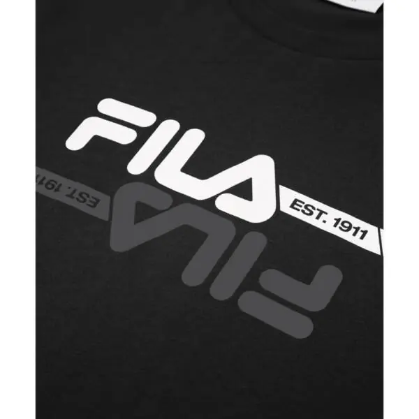 Fila - Ανδρικό T-shirt Manta FAM1126-80010 Μαύρο FAM1126-80010