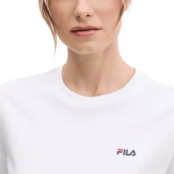 Fila - Γυναικείο Αθλητικό Κοντομάνικο T-shirt Lignano FAW1053-10001 Λευκό FAW1053-10001
