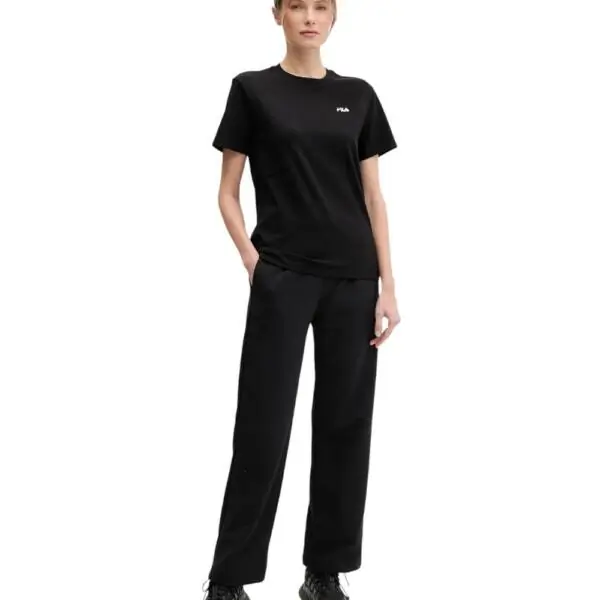 Fila - Γυναικείο Αθλητικό Κοντομάνικο T-shirt Lignano FAW1053-80010 Μαύρο FAW1053-80010