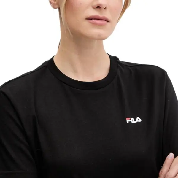 Fila - Γυναικείο Αθλητικό Κοντομάνικο T-shirt Lignano FAW1053-80010 Μαύρο FAW1053-80010