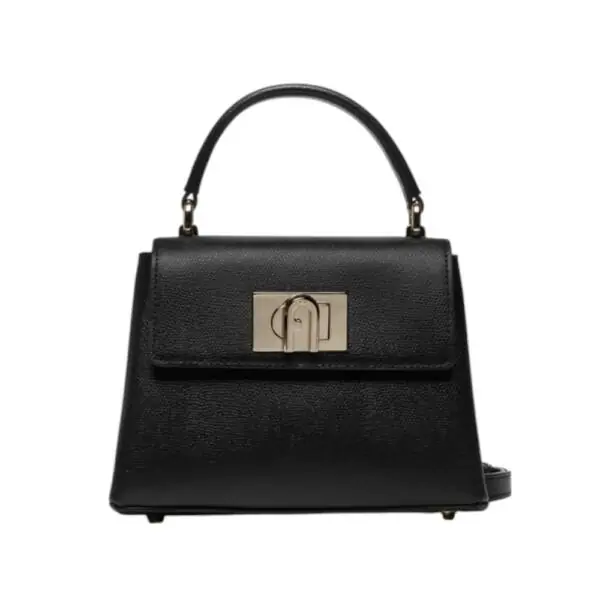 Furla - Γυναικεία Δερμάτινη Τσάντα Ώμου 1927 Top Handle MINI WB00109 ARE000-O6000 Μαύρο