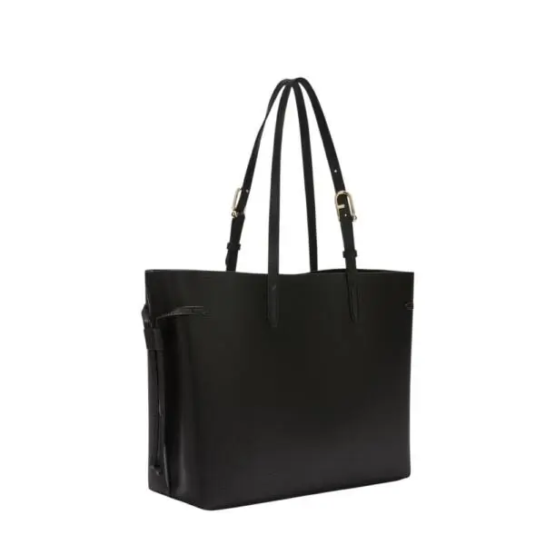 Furla - Γυναικεία Δερμάτινη Τσάντα Ώμου Ava Tote L WB02001-BX4329-3924S Μαύρο WB02001-BX4329-3924S
