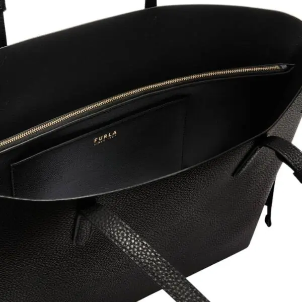 Furla - Γυναικεία Δερμάτινη Τσάντα Ώμου Ava Tote L WB02001-BX4329-3924S Μαύρο WB02001-BX4329-3924S