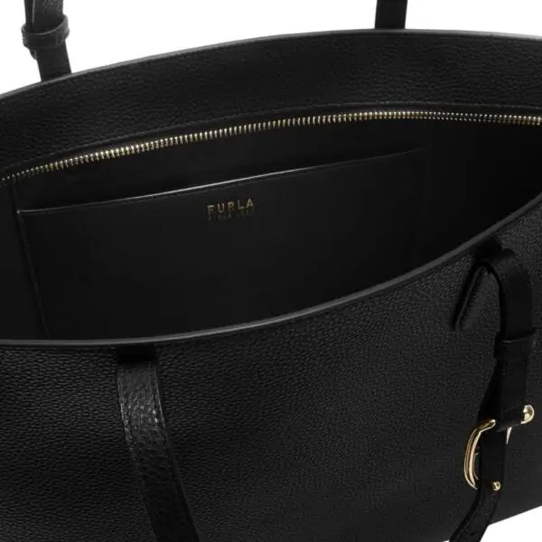 Furla - Γυναικεία Δερμάτινη Τσάντα Ώμου Ava Tote L WB02059-BX4329-3924S Μαύρο WB02059-BX4329-3924S