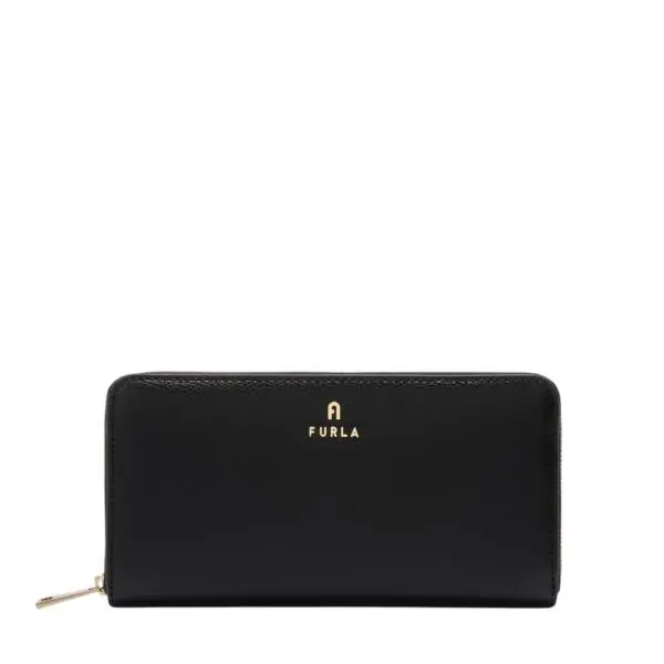 Furla - Γυναικείο Δερμάτινο Πορτοφόλι Camelia Zip Around XL WP00322-ARE000-O6000 Μαύρο
