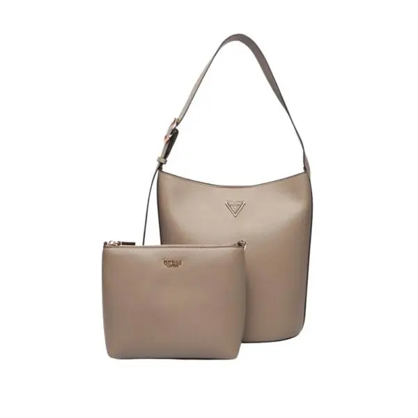 Guess - Γυναικεία Τσάντα Ώμου/Χειρός Meridian II HWBG6974040-DRT Μπεζ