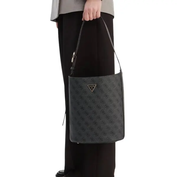 Guess - Γυναικεία Τσάντα Ώμου/Χειρός Meridian II HWSG6974040-CLO Ανθρακί HWSG6974040-CLO