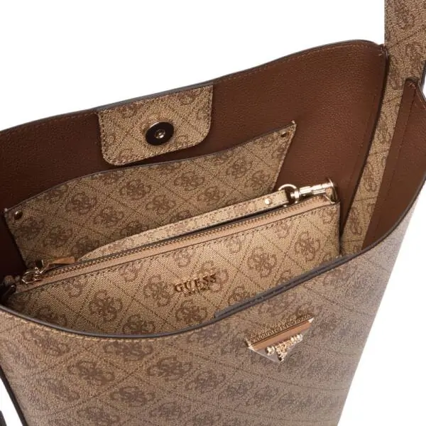 Guess - Γυναικεία Τσάντα Ώμου/Χειρός Meridian II HWSG6974040-LTL Μπεζ HWSG6974040-LTL