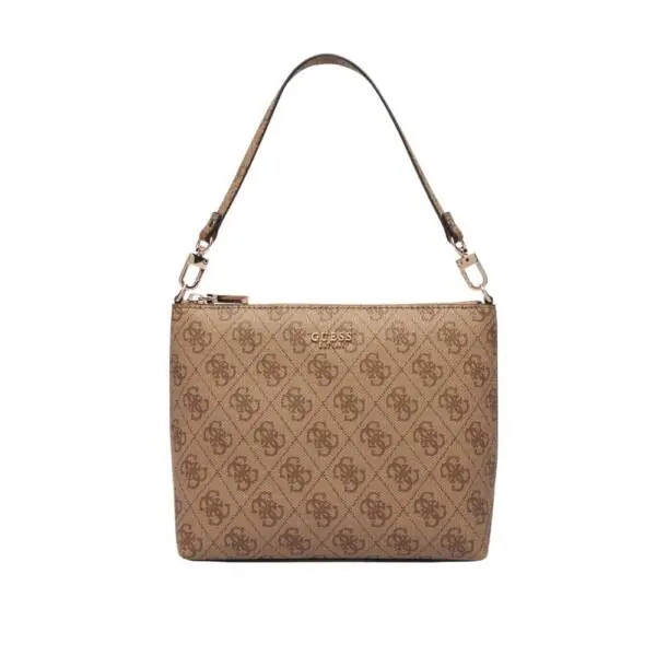 Guess - Γυναικεία Τσάντα Ώμου/Χειρός Meridian II HWSG6974040-LTL Μπεζ HWSG6974040-LTL