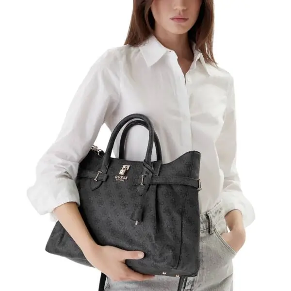 Guess - Γυναικεία Τσάντα Ώμου/Χειρός Yesba HWSG7833070-CLO Ανθρακί HWSG7833070-CLO