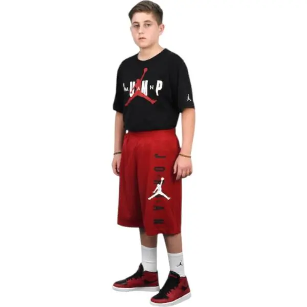 Jordan - Αθλητικό Παιδικό Σορτς/Βερμούδα Dri-Fit Vertical Mesh 957176-R78 Κόκκινο 957176-R78