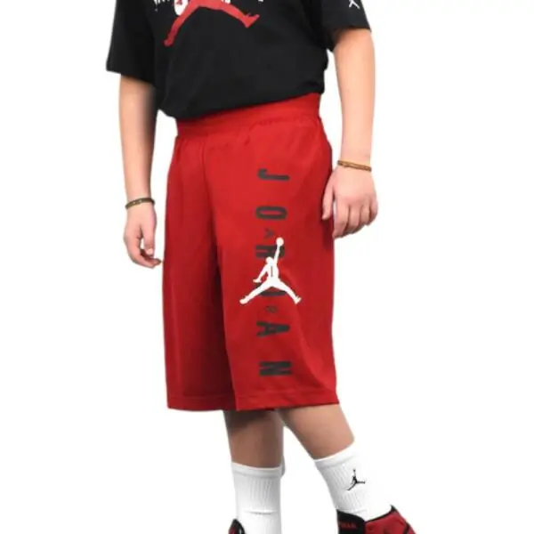 Jordan - Αθλητικό Παιδικό Σορτς/Βερμούδα Dri-Fit Vertical Mesh 957176-R78 Κόκκινο
