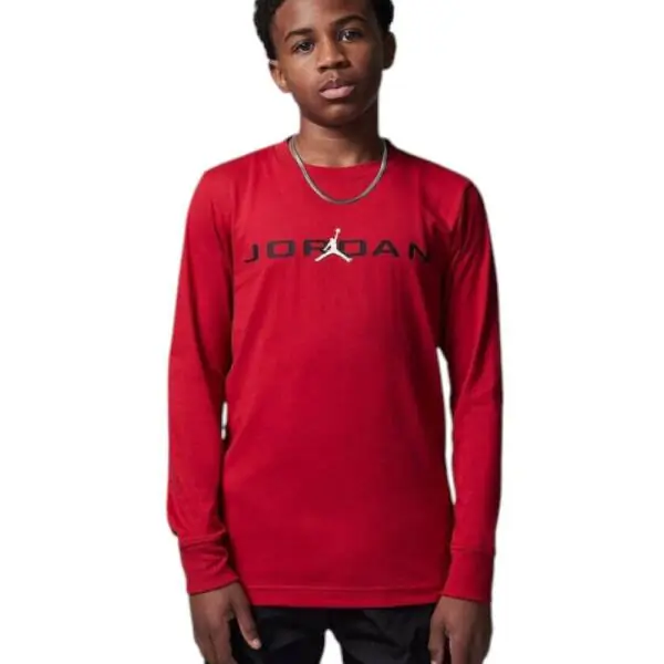 Jordan - Παιδική Μακρυμάνικη Μπλούζα Baseline 95D668-R78 Κόκκινο