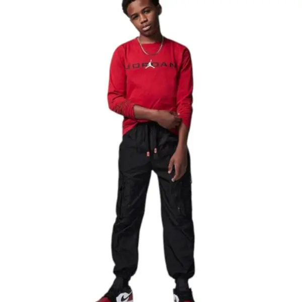 Jordan - Παιδική Μακρυμάνικη Μπλούζα Baseline 95D668-R78 Κόκκινο 95D668-R78