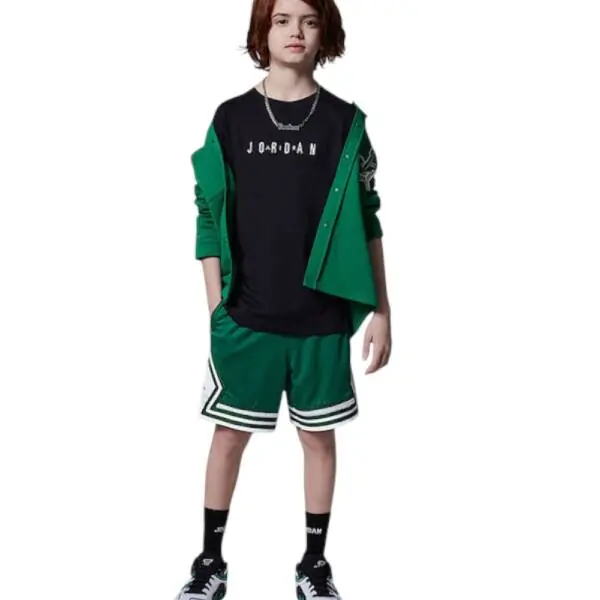 Jordan - Παιδική Μπλούζα T-Shirt Jdb Mj Wordmark 95D634-023 Μαύρο 95D634-023