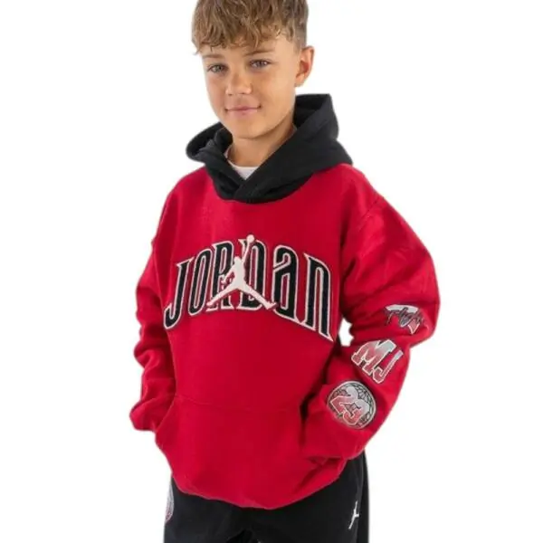 Jordan - Παιδική Μπλούζα Φούτερ Gametime 95F209-R78 Κόκκινο