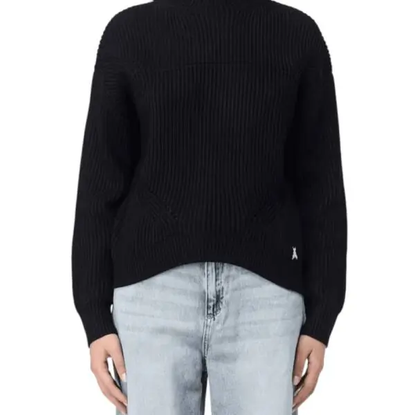 Patrizia Pepe - Γυναικείο Πουλόβερ Ribbed sweater 2K0214-K9O3A-K103 Μαύρο