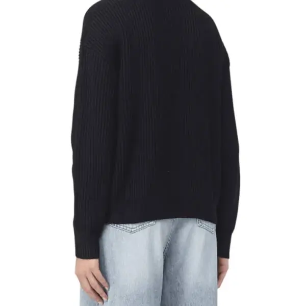 Patrizia Pepe - Γυναικείο Πουλόβερ Ribbed sweater 2K0214-K9O3A-K103 Μαύρο 2K0214-K9O3A-K103