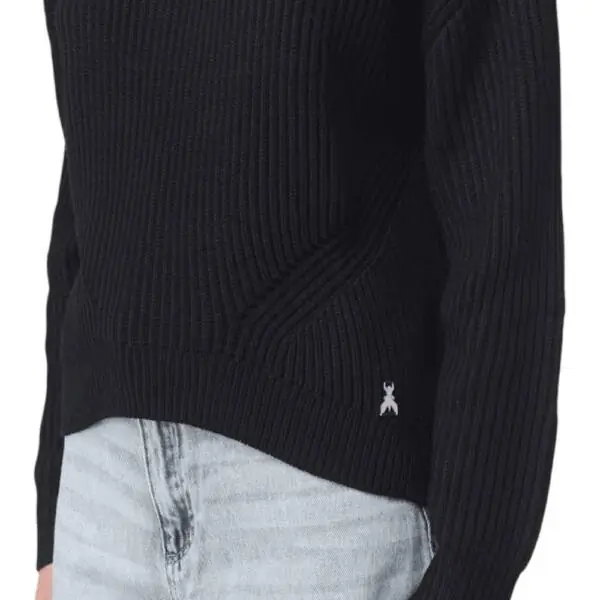 Patrizia Pepe - Γυναικείο Πουλόβερ Ribbed sweater 2K0214-K9O3A-K103 Μαύρο 2K0214-K9O3A-K103