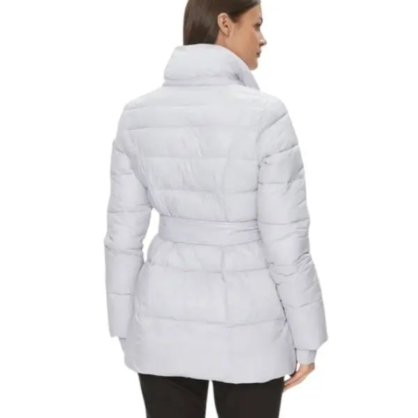 Patrizia Pepe - Γυναικείο Χειμωνιάτικο Μπουφάν Long hooded down jacket 2O0122-A9M1-W356 Λευκό 2O0122-A9M1-W356