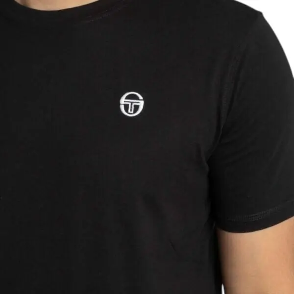Sergio Tacchini - Ανδρικό T-shirt Regular Fit 103-10007-0002 Μαύρο 103-10007-0002