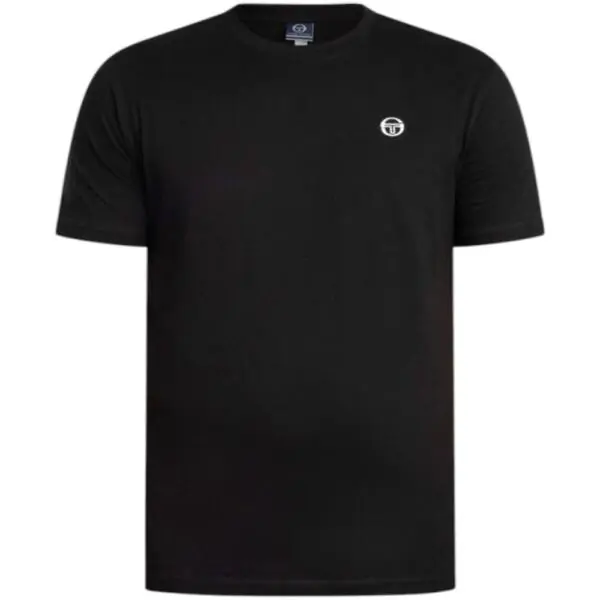 Sergio Tacchini - Ανδρικό T-shirt Regular Fit 103-10007-0002 Μαύρο 103-10007-0002