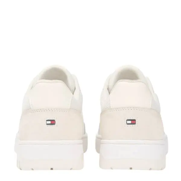 Tommy Hilfiger - Ανδρικά Sneakers Th Basket Core Lite Lth/Suede FM0FM05714-Z00 Λευκό Εκρού FM0FM05714-Z00