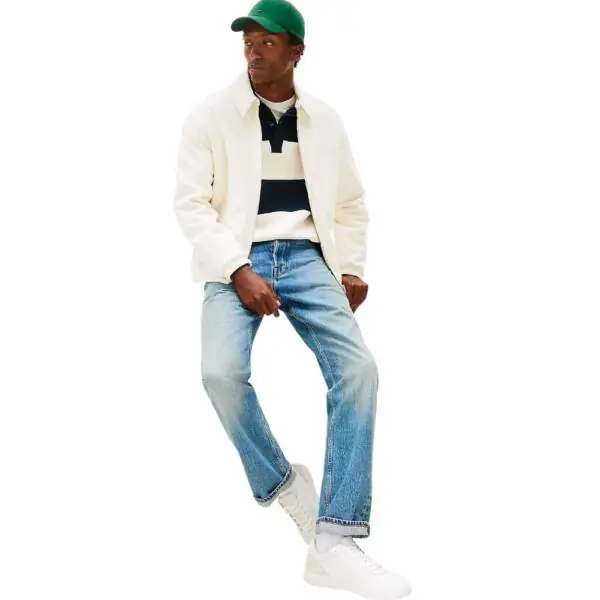 Tommy Hilfiger - Ανδρικά Sneakers Th Basket Core Lite Lth/Suede FM0FM05714-Z00 Λευκό Εκρού FM0FM05714-Z00