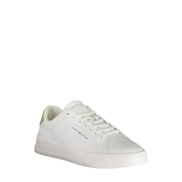 Tommy Hilfiger - Ανδρικά Sneakers Th Court Lth Detail Ess FM0FM05367-02X Εκρού FM0FM05367-02X
