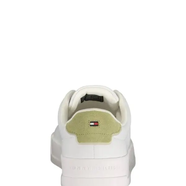 Tommy Hilfiger - Ανδρικά Sneakers Th Court Lth Detail Ess FM0FM05367-02X Εκρού FM0FM05367-02X