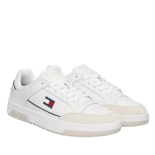 Tommy Hilfiger - Ανδρικά Sneakers Tjm Cupsole Leather EM0EM01660-YBS Λευκό EM0EM01660-YBS