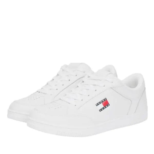 Tommy Hilfiger - Ανδρικά Sneakers Tjm Cupsole Long Lace Leather EM0EM01707-YBL Λευκό EM0EM01707-YBL