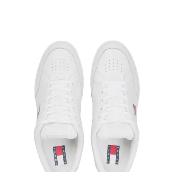 Tommy Hilfiger - Ανδρικά Sneakers Tjm Cupsole Long Lace Leather EM0EM01707-YBL Λευκό EM0EM01707-YBL