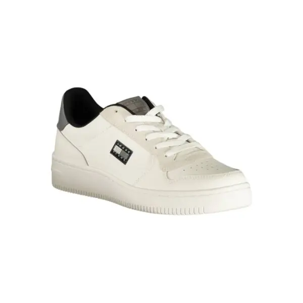 Tommy Hilfiger - Ανδρικά Sneakers Tjm Retro Basket EM0EM01681-0K6 Λευκό/Γκρι EM0EM01681-0K6
