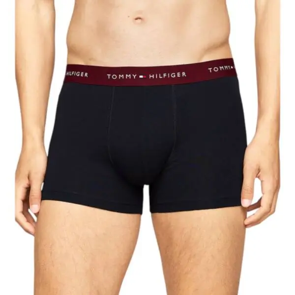 Tommy Hilfiger - Ανδρικά Μποξεράκια 3Pack Wb Trunk UM0UM02763-0K5 Μαύρο UM0UM02763-0K5