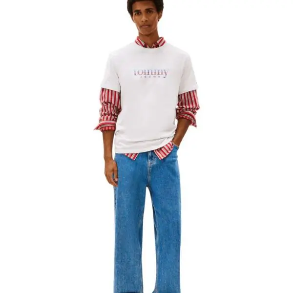 Tommy Hilfiger - Ανδρικό T-Shirt Entry Dna Slim Fit DM0DM22333-P08 Γκρι DM0DM22333-P08