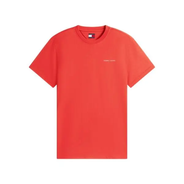 Tommy Hilfiger - Ανδρικό T-shirt Linear Chest Slim Fit DM0DM21780-XL0 Κόκκινο DM0DM21780-XL0