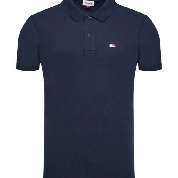 Tommy Hilfiger - Ανδρικό Κοντομάνικο Polo Placket Slim Fit DM0DM15370-C87 Μπλε Ναυτικό DM0DM15370-C87