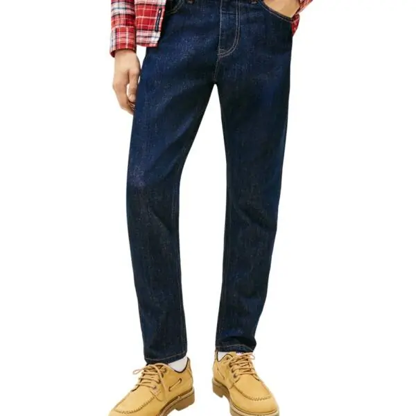 Tommy Hilfiger - Ανδρικό Παντελόνι Τζιν Austin Slim Tapered Fit DM0DM22716-1BK Μπλε Σκούρο