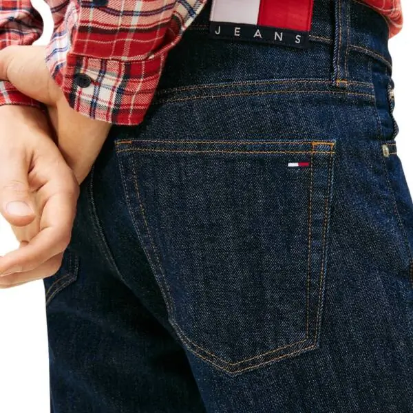 Tommy Hilfiger - Ανδρικό Παντελόνι Τζιν Austin Slim Tapered Fit DM0DM22716-1BK Μπλε Σκούρο DM0DM22716-1BK