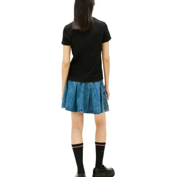 Tommy Hilfiger - Γυναικείο T-shirt Essential Logo 2 Regular Fit DW0DW21842-BDS Μαύρο DW0DW21842-BDS